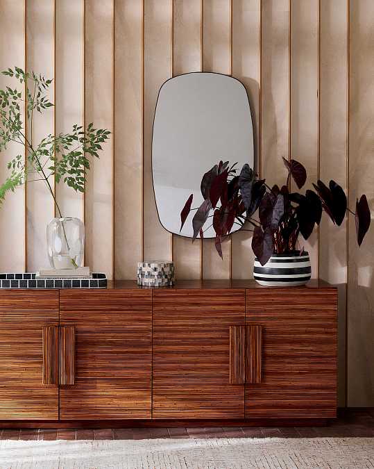 купить черное настенное зеркало "вейл"