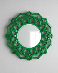 Зеркало в раме "Коул", Green