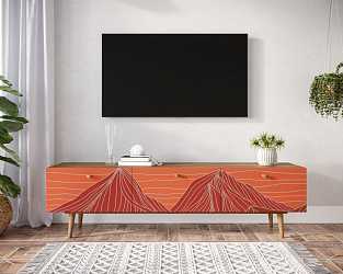 Тумба "Berber" под ТВ с нишей (49 принт)