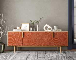 Большая тумба под ТВ "Line" R21/red