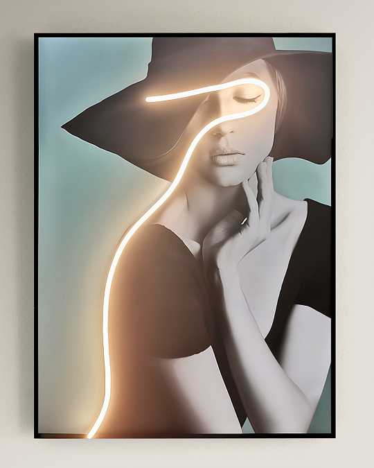 купить интерьерное панно "neon – i"