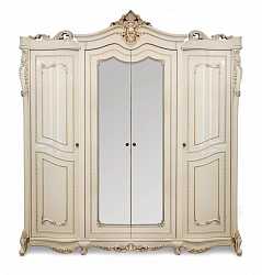 Шкаф четырехдверный "Джоконда" крем (фабрика Эра)