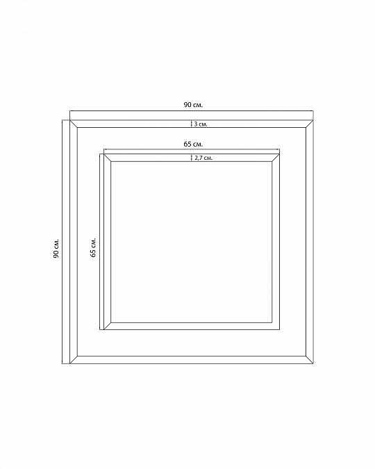 купить квадратное зеркало в раме "карлсбад"