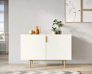 Комод с двумя дверками "Line" beige