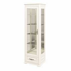 Витрина Марсель крем с выдвижным ящиком