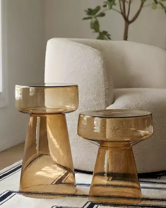 купить охровый приставной столик "флумс" малый