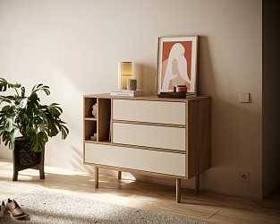 Комод Alice с тремя ящиками