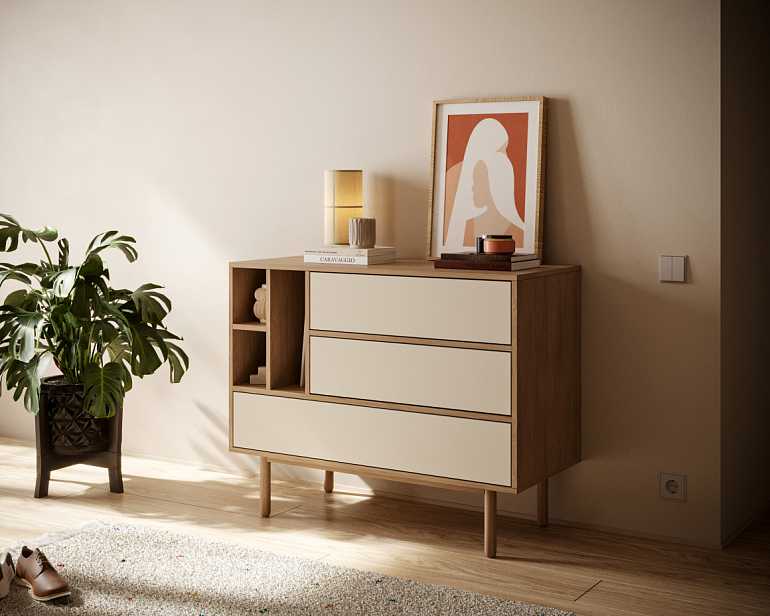 купить комод alice с тремя ящиками