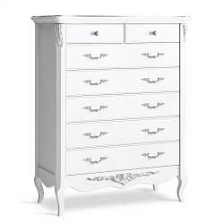 Комод Romantic Silvery Rome 7 ящиков