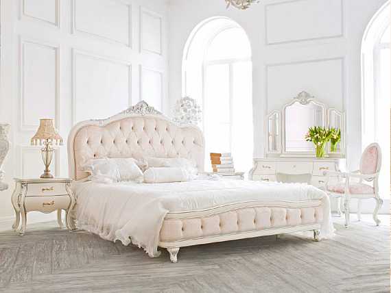 кровать с мягким изголовьем констанция 150*200