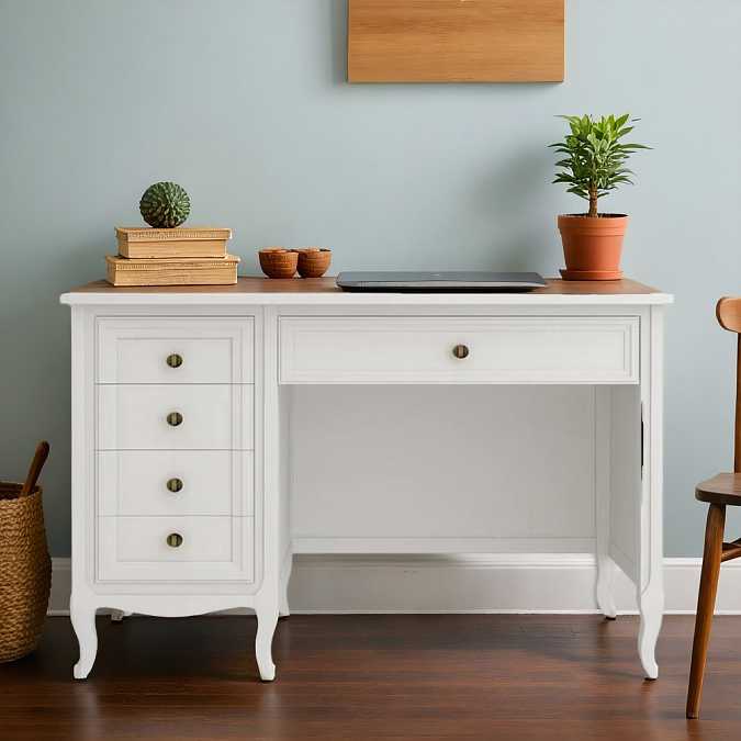 Cтол письменный однотумбовый Majessa White