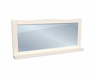 Зеркало настенное с полкой Лебо