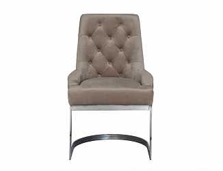 Стул велюровый бежевый 76AR-6210-BGR