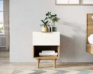 Тумбочка с верхним ящиком "Line" beige