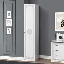 Шкаф однодверный Грация, серебро