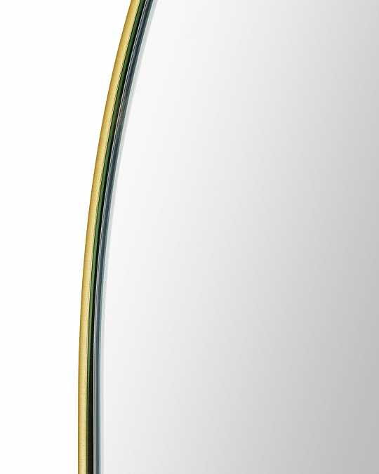 купить золотое овальное зеркало "рейли"