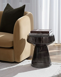 Тёмно-серый приставной столик "Флумс"