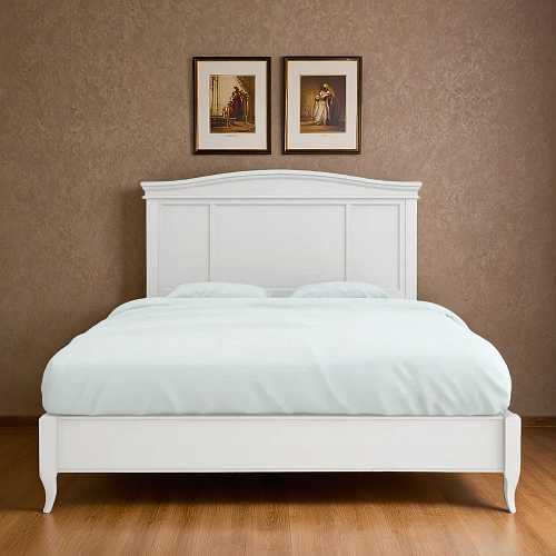 Кровать с жесткой спинкой Majessa White полутороспальная