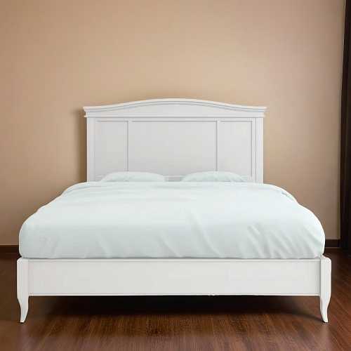 Кровать с жесткой спинкой Majessa White односпальная