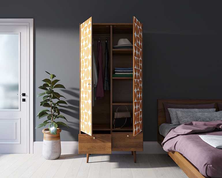 купить шкаф двухстворчатый "berber" (14 принт)