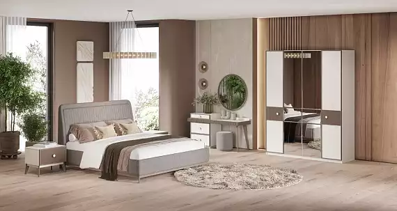 Кровать двуспальная "Каролина" cream 160*200