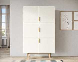 Большой комод с шестью дверками "Line" beige