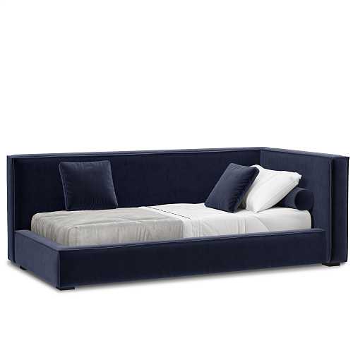 Кровать пристенная K46 синяя