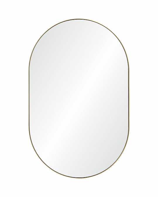 купить золотое овальное зеркало "рейли"