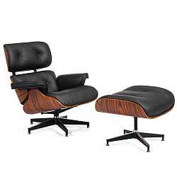 Кресло и оттоманка Eames lounge