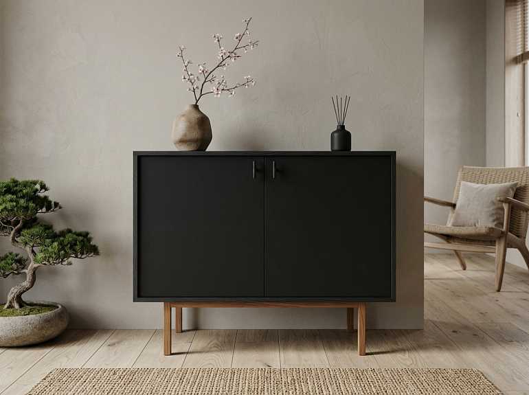 купить комод emerson black em02
