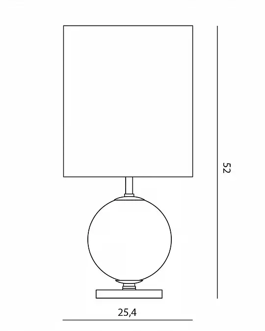 купить лиловая настольная лампа "иветт"