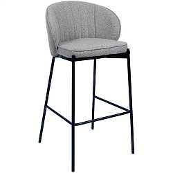 Стул полубарный Milan серый