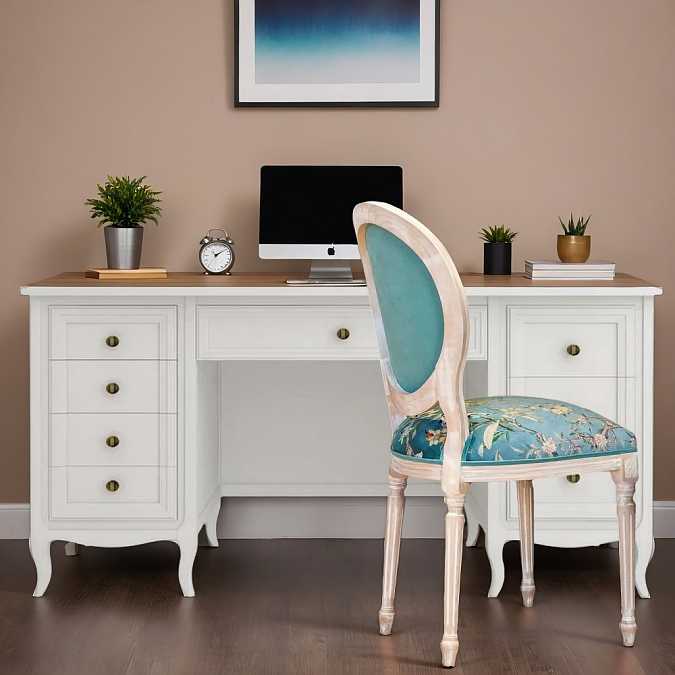 Cтол письменный двухтумбовый Majessa White