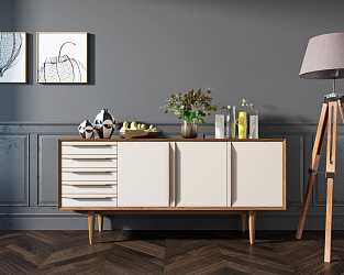 Комод Bruni white с 3 дверками