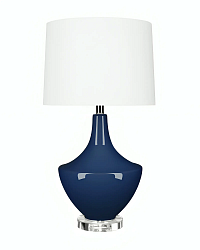 Синяя настольная лампа "Милис"