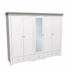 Шкаф 5-дверный Бейли антрацит 88245