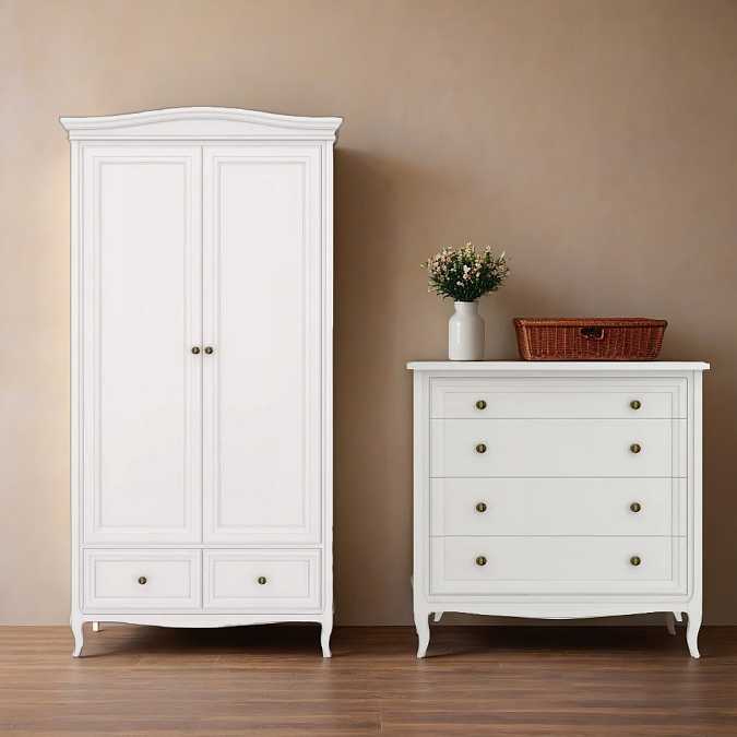 Шкаф 2-дверный Majessa White