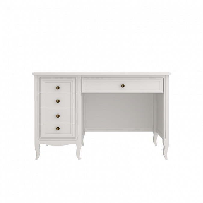 Cтол письменный однотумбовый Majessa White