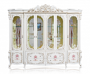 Витрина 6-дверная "Венеция Classic" (крем)