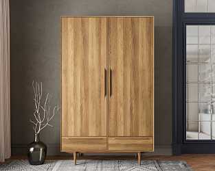 Шкаф Bruni двустворчатый с 2 ящиками