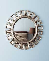 Зеркало в круглой раме Эштон, silver