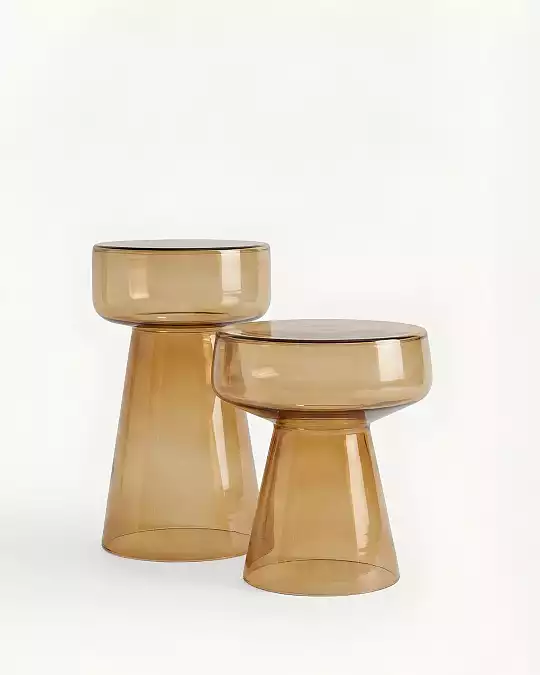 купить охровый приставной столик "флумс" малый