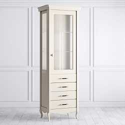 Витрина 1-дверная Ballette beige 4 ящика