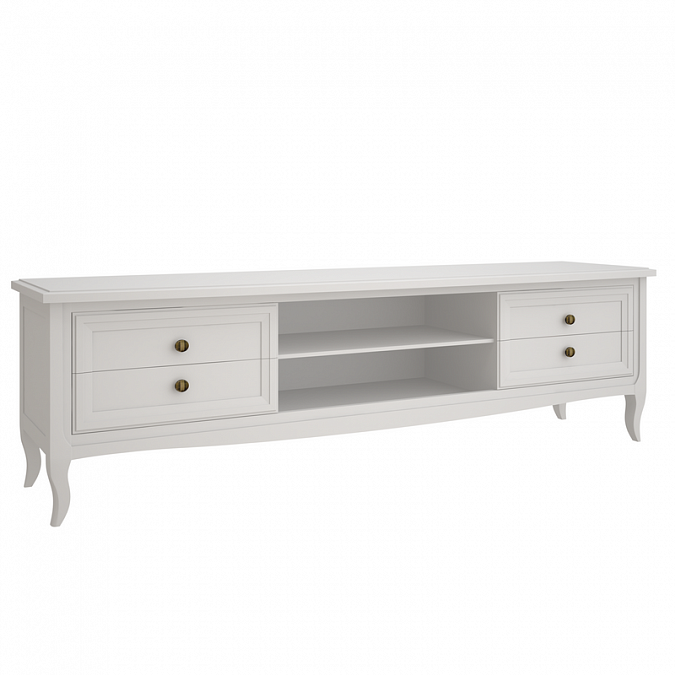 Тумба под ТВ Majessa White широкая