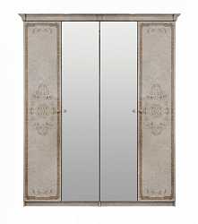 Шкаф четырехдверный "Патрисия" крем