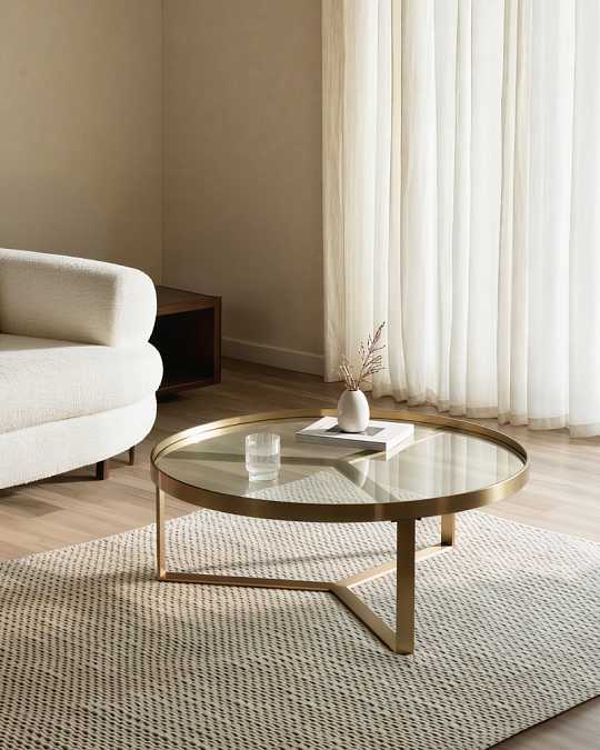 купить золотой журнальный столик "ульм"