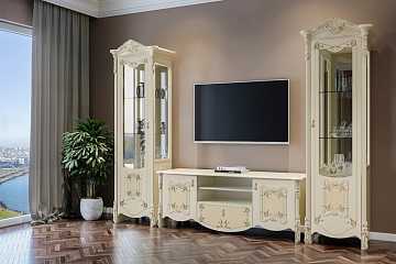 Стенка под ТВ Рафаэлла, бежевый