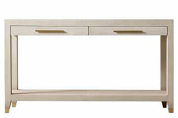 Консоль "Мередит" beige с шагреневой кожей