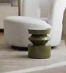 Светло-зелёный приставной столик "Сигет"