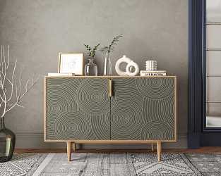 Комод с двумя дверками "Line" R18/darkgreen